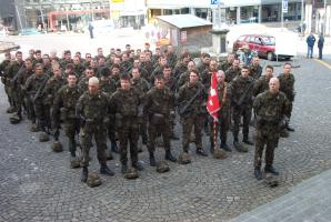Standarten�bernahme Rdf Bat 5 in Herisau - WK 2003